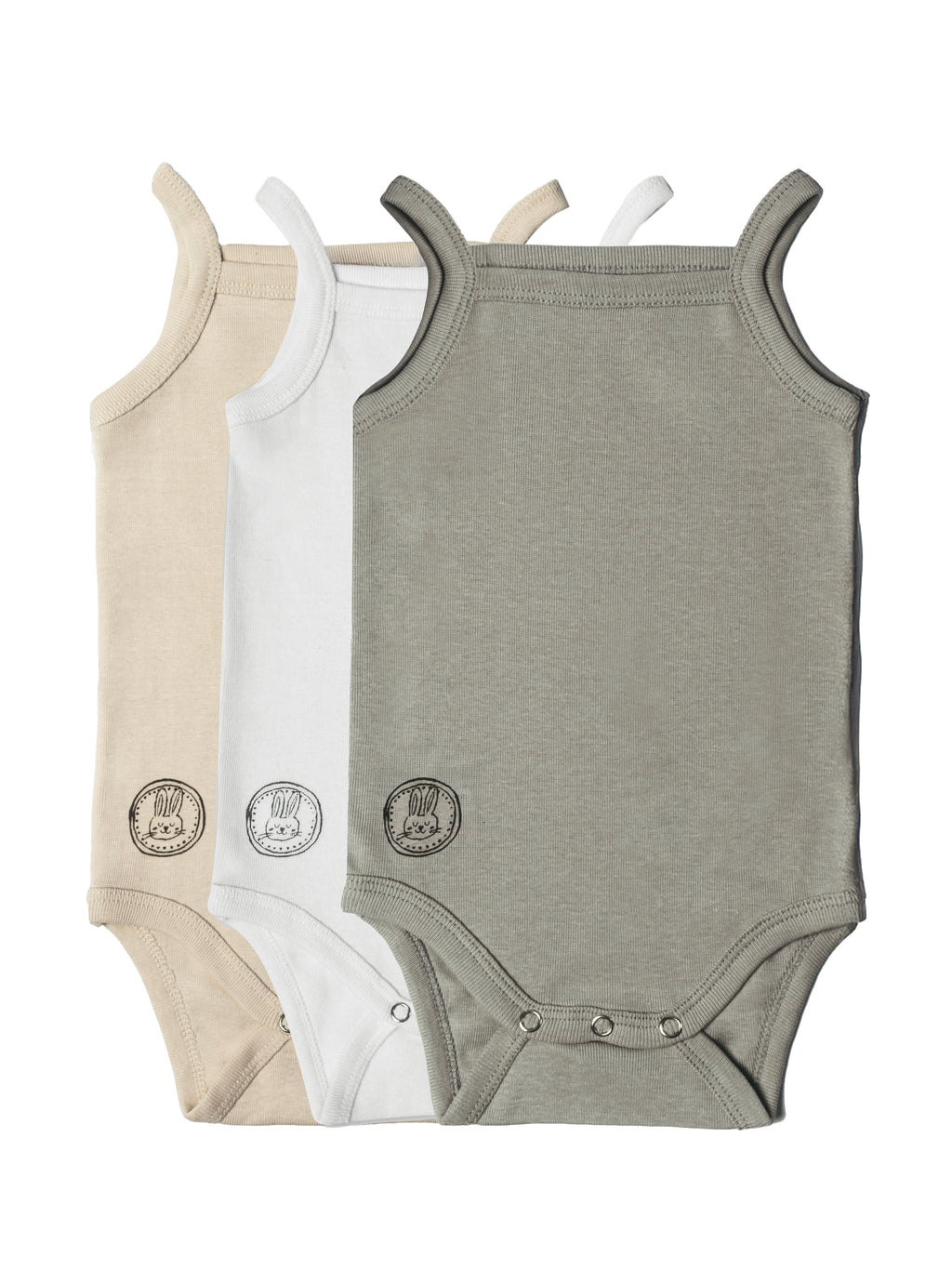 3-Pack Ultra Soft Tank Bodysuit Multi Color